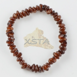 Amber dark medium oval natural bracelet